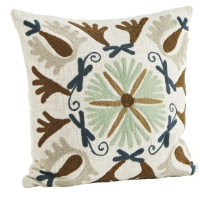 Fata de perna multicolora din bumbac 45x45 cm Suzani Madam Stoltz
