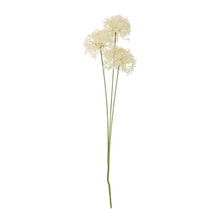 Floare artificiala alba din fibre sintetice 64 cm Allium Bloomingville