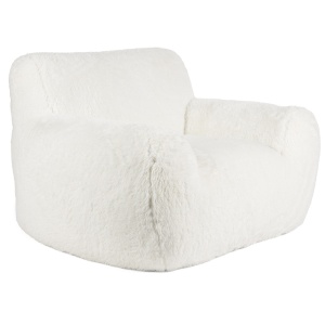 Fotoliu alb din textil Cuddle the Yeti Bold Monkey