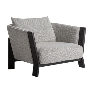 Fotoliu gri/negru din textil Nara Vical Home