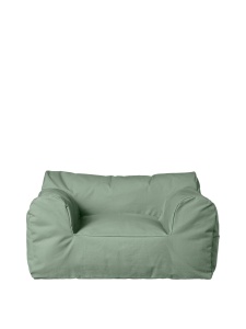 Fotoliu tip puf verde ceai din bumbac Billow Ferm Living