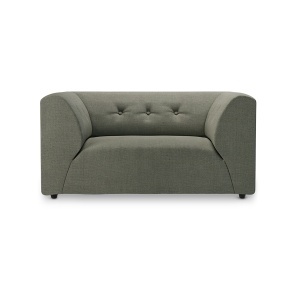 Fotoliu verde army din textil Vint HKliving