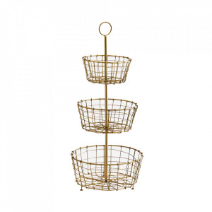 Fructiera maro alama din metal 24x54 cm Etage Madam Stoltz