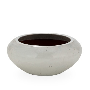 Ghiveci din ceramica alba 45 cm Kendra Thai Natura