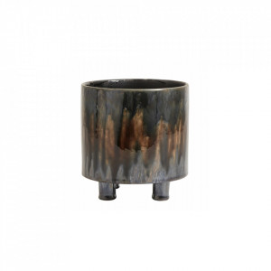 Ghiveci maro din ceramica 15 cm Dark Brown Art Nordal