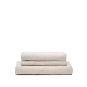 Husa pentru canapea bej din textil 230 cm Zenira Kave Home