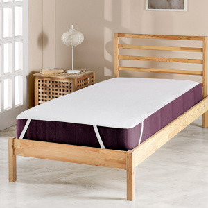 Husa protectie saltea alba din bumbac 80x200 cm Alez The Home Collection