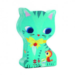 Joc tip puzzle multicolor din carton Pachat And His Friends Djeco