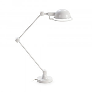 Lampa birou alba din metal 50 cm Evelene Thai Natura