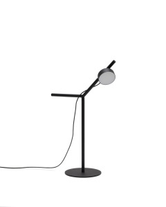 Lampa birou neagra din metal cu LED 62 cm Orey Kave Home
