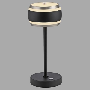 Lampa de birou neagra din sticla 32 cm Pure Rings Zuma Line