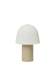 Lampa portabila pentru exterior alb/bej din metal 22 cm Frill Ferm Living