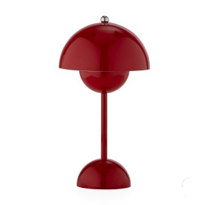 Lampa portabila rosie/argintie din plastic 29 cm Maris Thai Natura