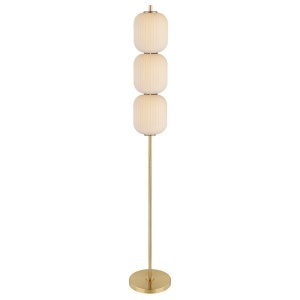 Lampadar auriu din metal Akari Zuma Line