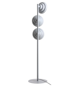 Lampadar gri din metal cu 3 becuri 148 cm Fala Quiet Object