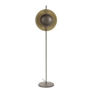 Lampadar maro alama din metal 150 cm Aged Thai Natura