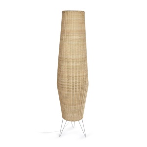Lampadar maro din ratan 120 cm Kamaria Kave Home