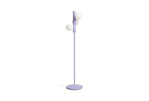 Lampadar mov liliac din metal cu 3 becuri 137 cm Kaktee FEST
