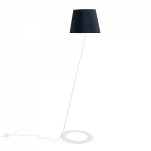 Lampadar negru/alb din poliester si otel 150 cm Stand Custom Form