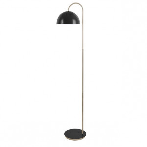 Lampadar negru/auriu din metal 145 cm Dome Duo Present Time
