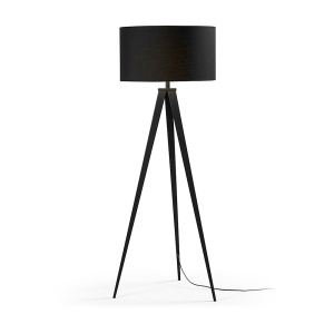 Lampadar negru din metal 157 cm Iguazu Kave Home