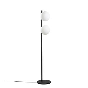 Lampadar negru din metal cu 2 becuri 155 cm Dual The Home Collection