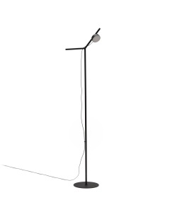 Lampadar negru din metal cu LED 160 cm Orey Kave Home