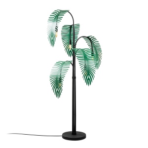 Lampadar negru/verde din metal cu 5 becuri 157 cm Palm The Home Collection