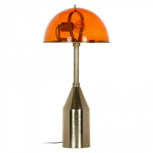 Lampadar portocaliu/auriu din fier si sticla 65 cm Reno Denzzo