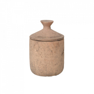 Lumanare parfumata cu suport maro deschis din fibre naturale 13 cm Ura Ferm Living