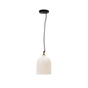 Lustra alba din metal Shenli Kave Home