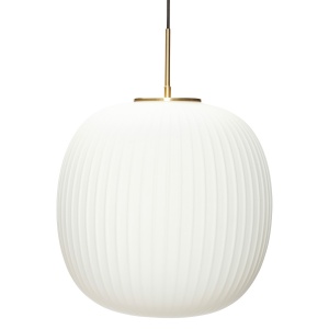 Lustra alba din sticla Serene Glass Hubsch