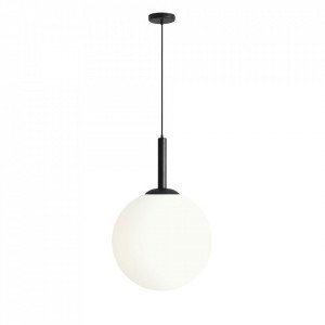 Lustra alba/neagra din sticla cu 3 becuri Bosso Quiet Object
