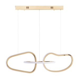 Lustra aurie/alba din metal cu 3 LED-uri Daria Vical Home