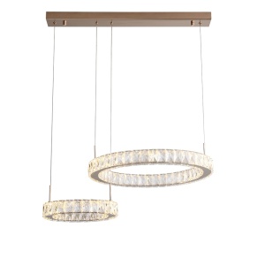 Lustra aurie din metal cu 2 LED-uri Girona Zuma Line