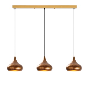 Lustra aurie din metal cu 3 becuri Muba The Home Collection