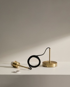 Lustra aurie din metal Fulvia Kave Home