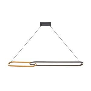 Lustra aurie/neagra din metal cu 2 LED-uri Ravon Zuma Line