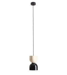Lustra crem/neagra din metal Luy Aldex