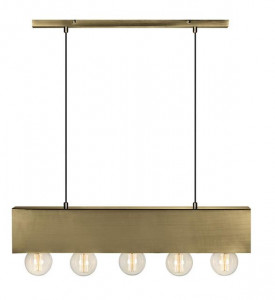 Lustra maro alama din metal cu 5 becuri Couture Antique Markslojd