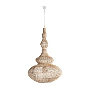 Lustra maro din ratan Wave Vical Home