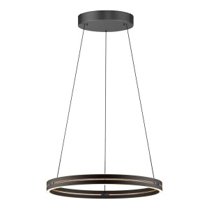 Lustra neagra din metal cu 2 LED-uri PURE E-Loop Zuma Line