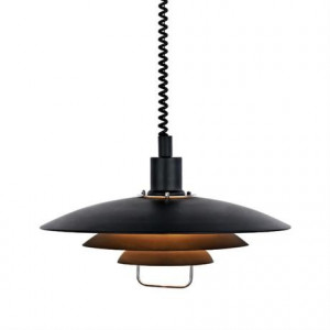 Lustra neagra din metal Kirkenes Markslojd