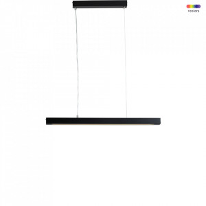 Lustra neagra din otel cu LED Line Plus M Custom Form