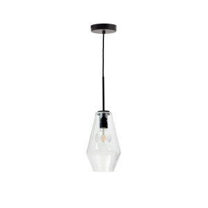 Lustra transparenta/neagra din metal Mao Long Kave Home