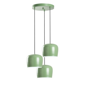 Lustra verde menta din metal cu 3 becuri Yozgat The Home Collection