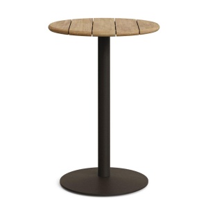 Masa bar exterior maro/verde din lemn 70 cm Esilda Kave Home