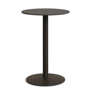 Masa bar exterior neagra/verde din metal 70 cm Esilda Kave Home