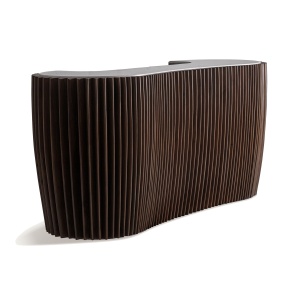 Masa bar maro din lemn 89x239 cm Hirson Vical Home