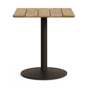 Masa bistro exterior maro/verde din lemn 70x70 cm Esilda Kave Home